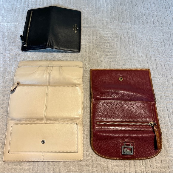 Kate Spade, Dooney Bourke, Coach Long Wallet 3 Pack - Picture 7 of 12